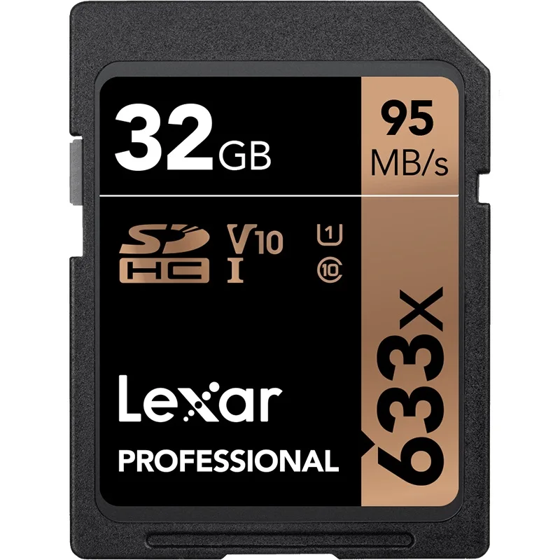 Lexar, sd-карта, карта памяти, 64 ГБ, 4 K, sd-карта, 128 ГБ, скорость чтения 95 м/с, micro SD карта, 256 ГБ, SLR, Одиночная камера V30, класс 10, U3, 633X - Емкость: 32 Гб