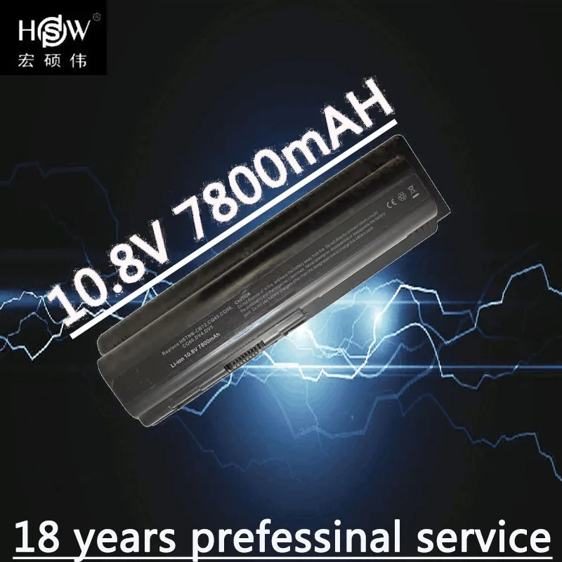 

7800mah battery HSTNN-IB72 HSTNN-UB72 for HP COMPAQ DV4 DV5 DV6 CQ60 CQ61 CQ61z CQ40 CQ41 CQ45 CQ50 CQ70 CQ71 batteria akku