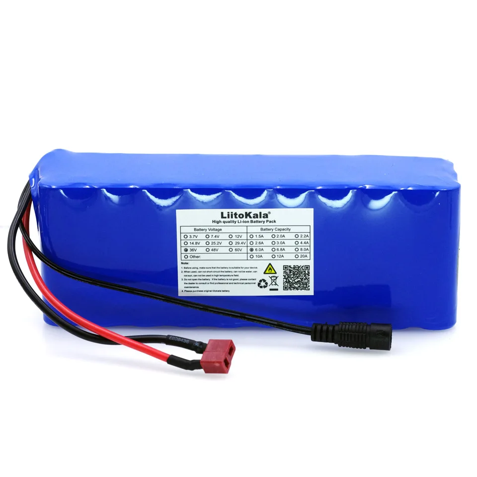 Liitokala 36v 6ah 10s3p 18650 Rechargeable Battery Pack Modified Bicycles Electric Vehicle Protection With Pcb 36v 2a Charger Battery Packs Aliexpress