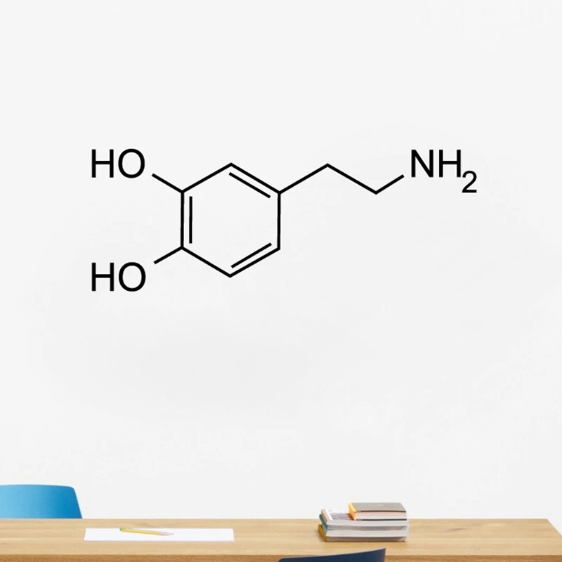 

Dopamine Molecule Wall Decal Chemical Equation Vinyl Wall Sticker School Classroom Chemistry Lab Mural Wall Art Decals Decor