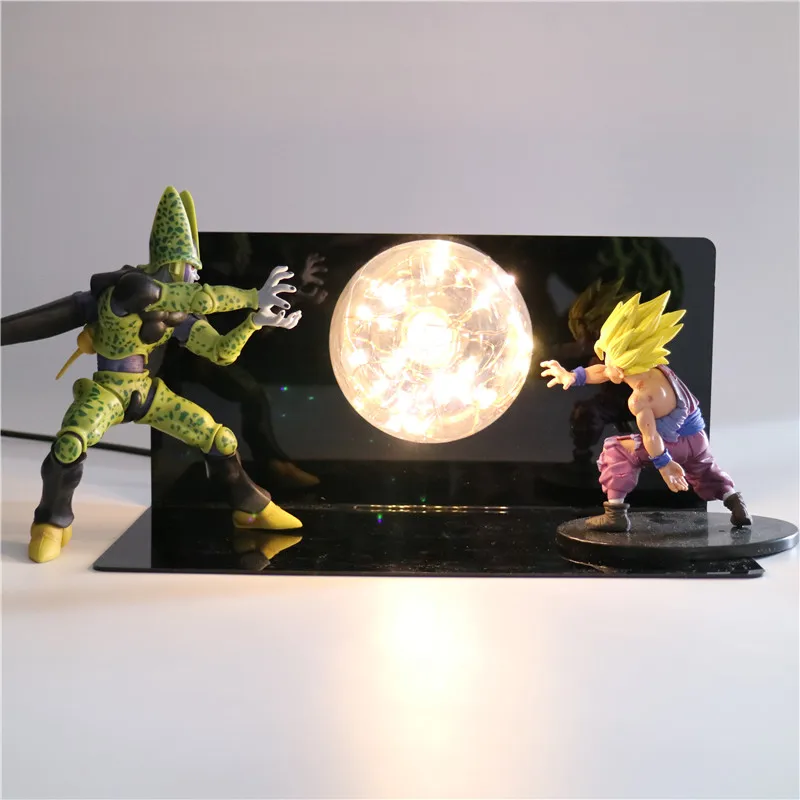 Фигурки супер Z Goku DIY светодиодный креативный ночник игрушки для спальни для мальчиков подарки лампа аниме модель огни Жемчуг дракона свет