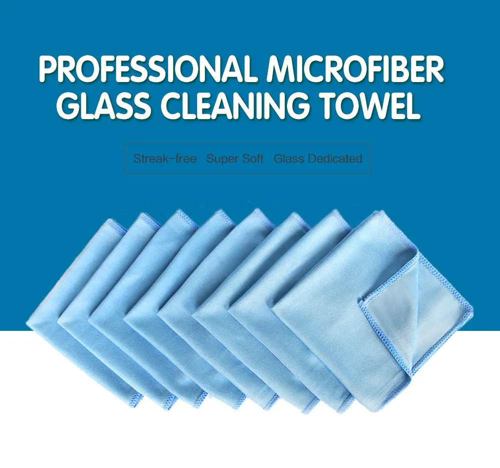 

AU 8 Pack Microfibre Glass Cleaning Cloth Car Window Dish Wash Towel 30*30cm