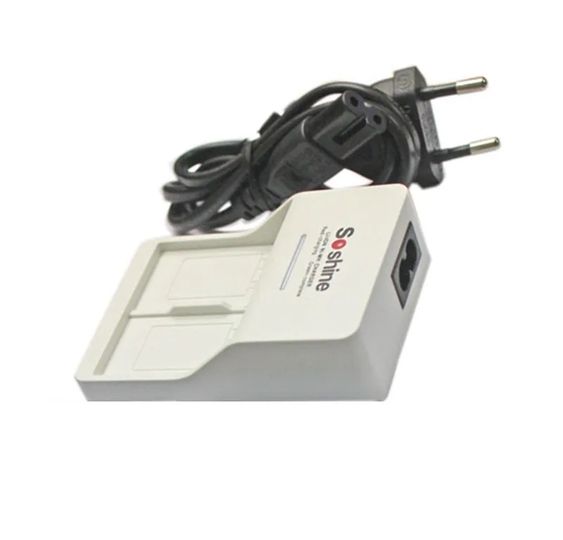 

Soshine V1 9V Li-ion Ni-MH Battery Charger with 2 Slot Input: AC 90-260VAC, 50/60Hz EU Plug- 250V Free shipping