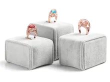 3pcs/tons Scorching promoting Style Organizer Showcase Jewellery Show Rings Holder Field Earrings Ear Studs
