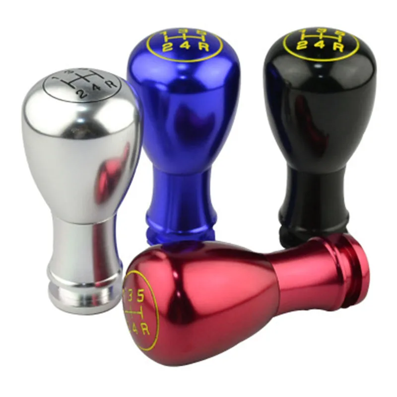 Buy Universal 5 Speed Aluminum alloy metal Gear Shift Knob Shifter Lever
