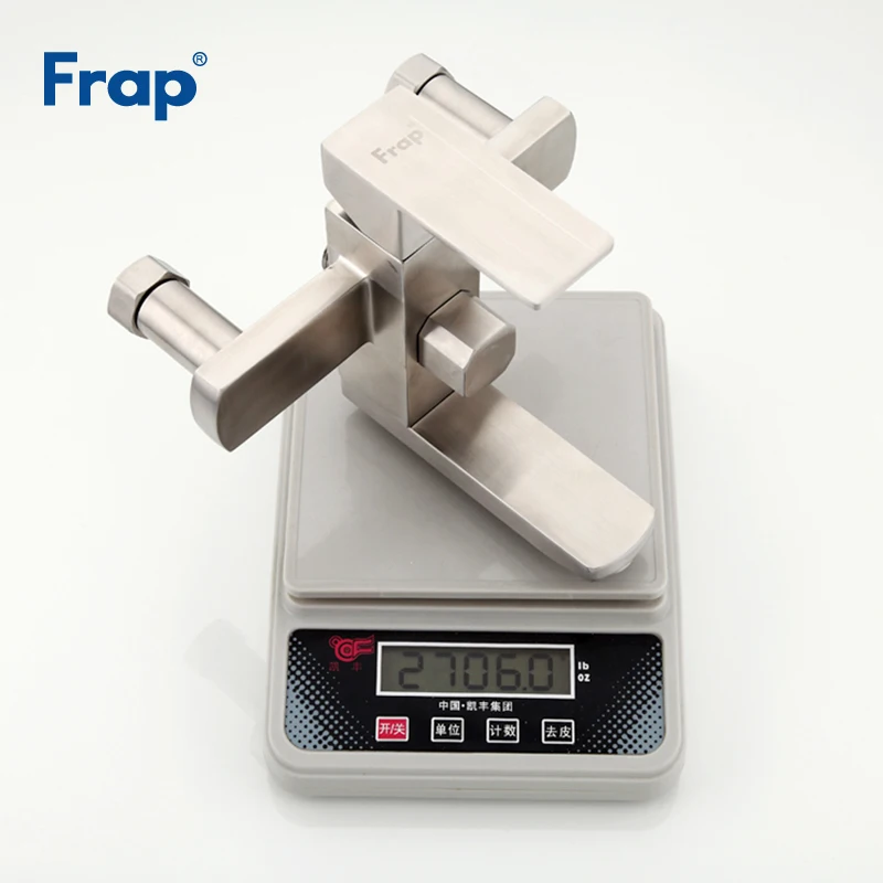 Frap роскошный настенный смеситель для душа из нержавеющей стали, набор для холодной и горячей воды, квадратная душевая головка F2421