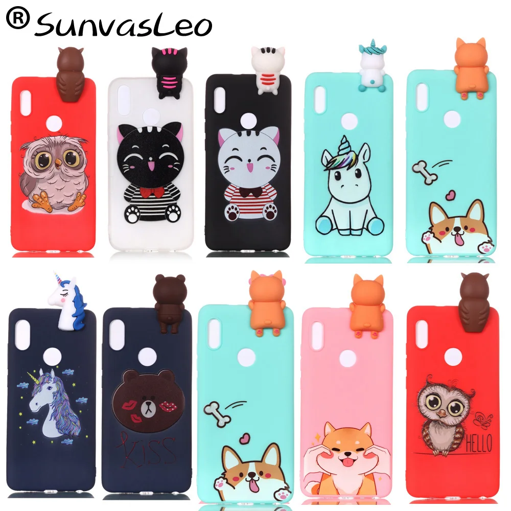 

For Huawei P20 Lite Case 3D Soft Silicone Back Cover Cartoon Smart Phone Protector Shell Skin Cute Climb Animals Fundas Coque