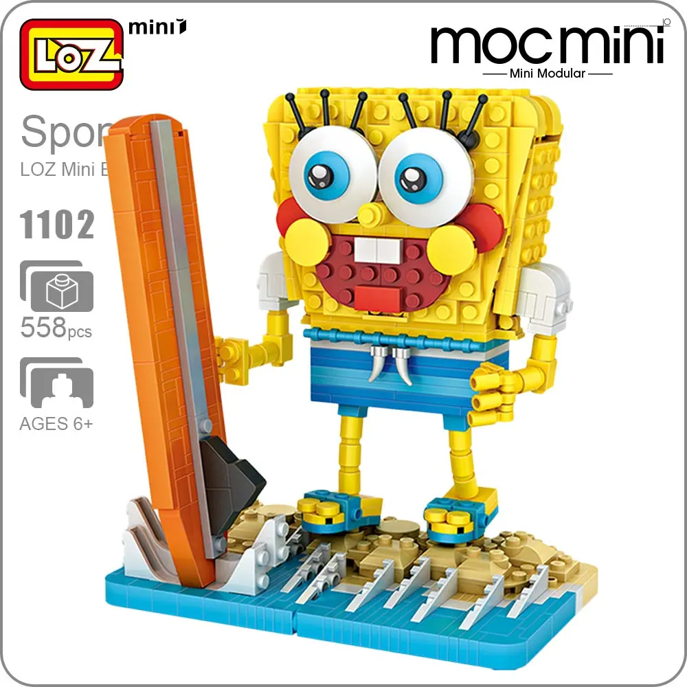 

LOZ Mini Building Blocks Moc Block Sets Surf Figures Action Mini Figure Bricks Toys For Children Educational DIY Anime Gift 1102