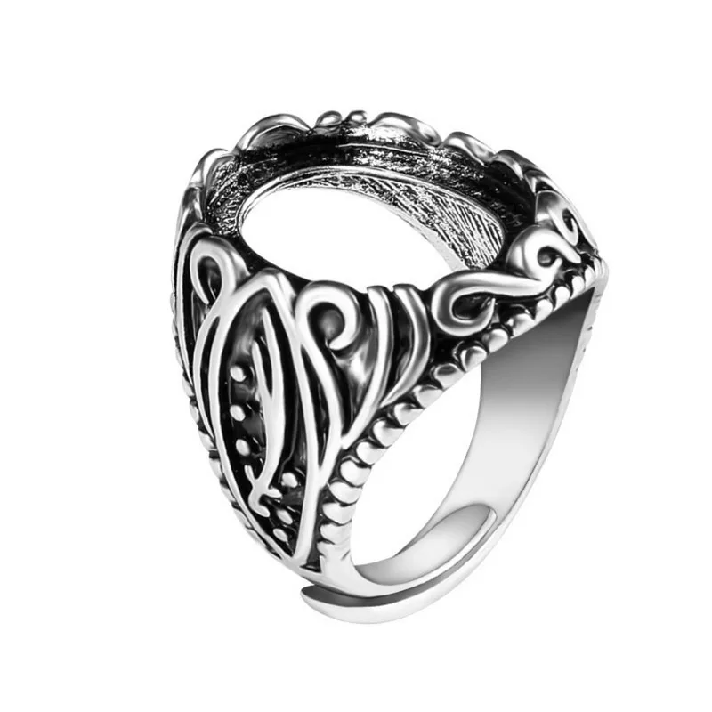 

2018 new hot style fashion pop inlaid crystal zircon opening 13*18mm ring blank A1999
