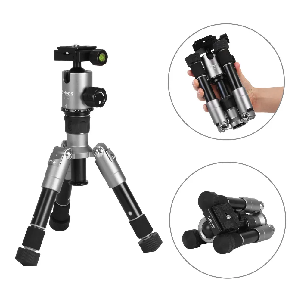 Selens SE mini 46.5cm/18.2" Tripod Monopod with ballhead protect bag