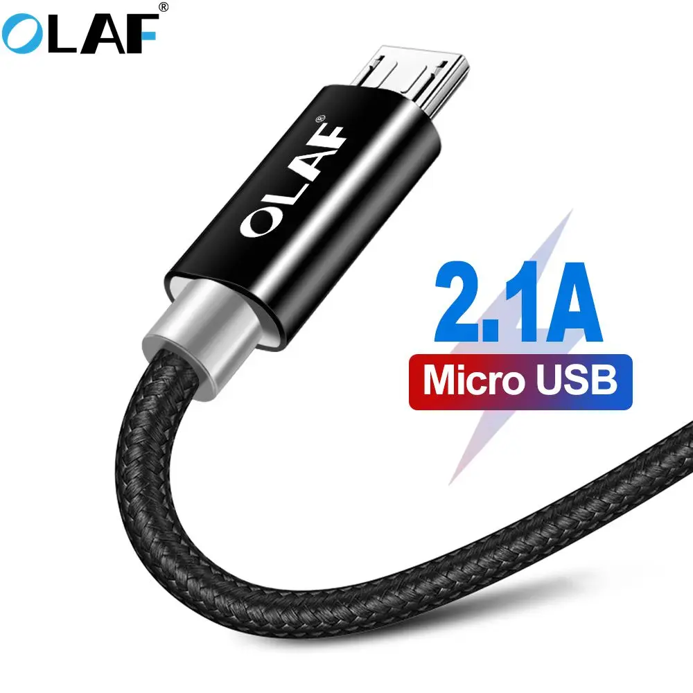 

OLAF Fast Charging USB Cables Micro Usb Cable Android Mobile Phone Data Sync Charger Cable for Samsung for Xiaomi 1m/2m/3m Cord