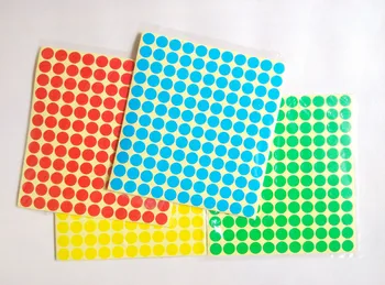 

15 sheets 3900pcs Diameter 8mm Multicolor Dot Stickers Round Sticky Adhesive Spot Circles Paper sticker Labels