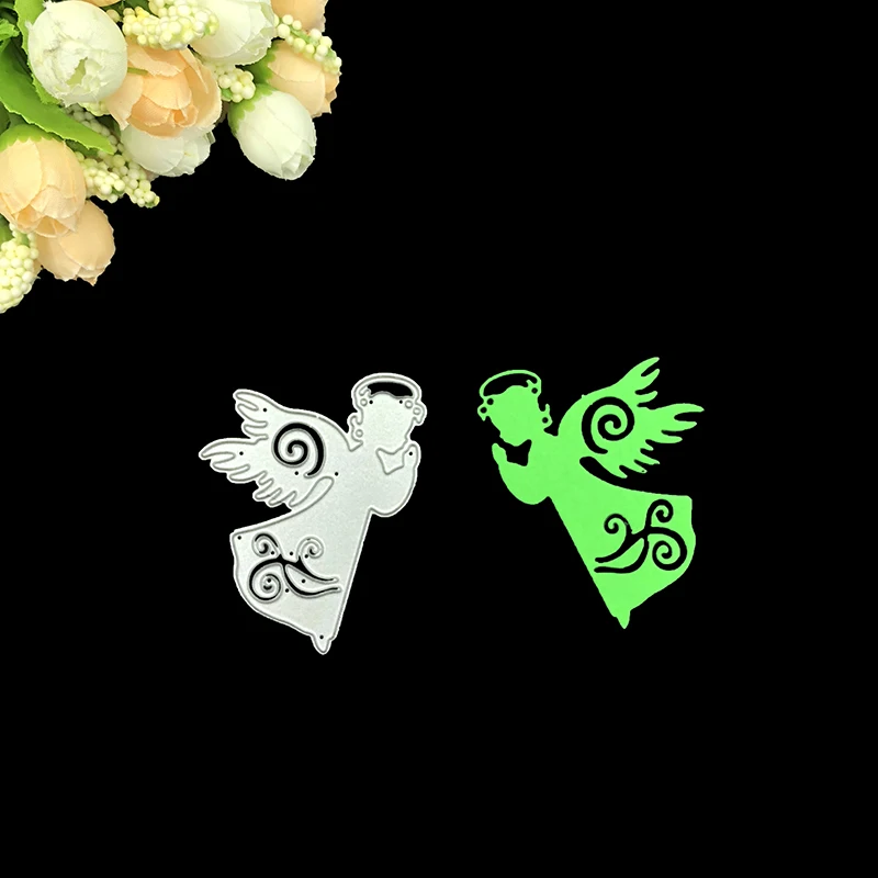 

Julyarts Scrapbooking Cutting Dies Angel Baby Fairy Metal Cutting Dies DIY Cut Template Cutting Dies
