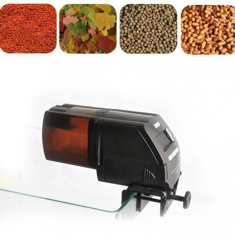 Aquarium Adjustable Automatic Fish Food Feeder Digital LCD Display