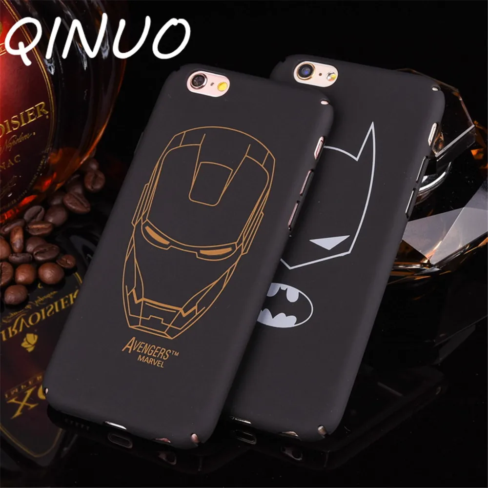 

Batman Iron man Hard PC Summer Case For iPhone 6 6S 7 8 Plus X XR XS Max 5 5S SE Marvel DC Superhero Cover Funda Telefon kilifi