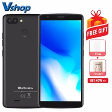 Blackview A20 Pro, 4G, мобильные телефоны, Android 8,1, 2 ГБ+ 16 ГБ, четырехъядерный смартфон, двойная задняя камера, 5,45 дюймов, 720 P, сотовый телефон