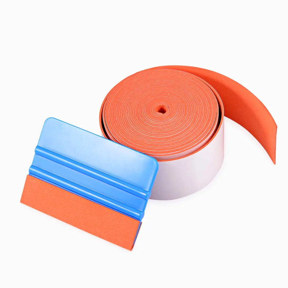 EHDIS 500cm Pro Tint Suede Felt Edge Cloth For Card Squeegee Cleaning