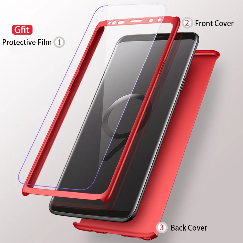 

360 Full Protective Phone Cases For Samsung Galaxy S9 S8 Plus Case For Samsung S6 S7 Edge Note 8 J2 J3 J5 J7 2017 Prime Cover