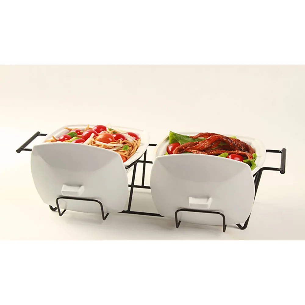 Heat Resistant Ceramic Food Warmer Buffet Chafing Dish Heater On