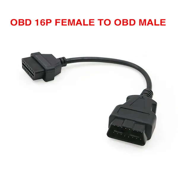 Разъем OBD2 штекер к OBD 2 гнездовой разъем удлинитель адаптер obd2 16pin штекер к женскому удлинительному кабелю диагностический инструмент - Цвет: OBD 16P FEMALE TO OB