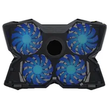 Подставка для ноутбука, USB кулер для ноутбука с четырьмя вентиляторами, Usb кулер для ноутбука 13,3~ 17 дюймов, ноутбуки для игр, ежедневного использования