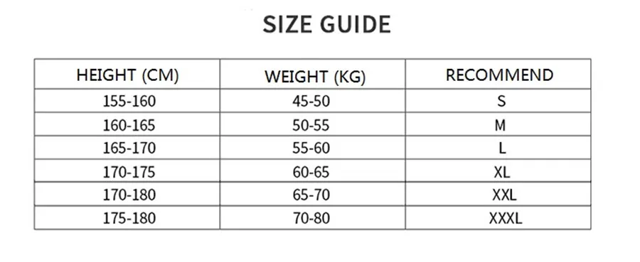 SIZE GUIDE