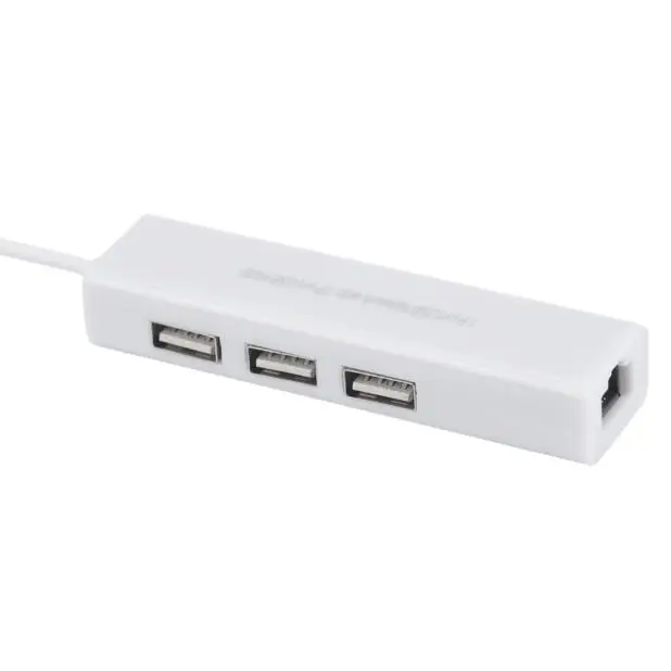 10/100 Мбит/с микро USB к сети LAN Ethernet RJ45 адаптер с 3 Порты и разъёмы USB 2,0 HUB адаптер кабель сплиттер для Мобильный телефон подставка планшетный ПК