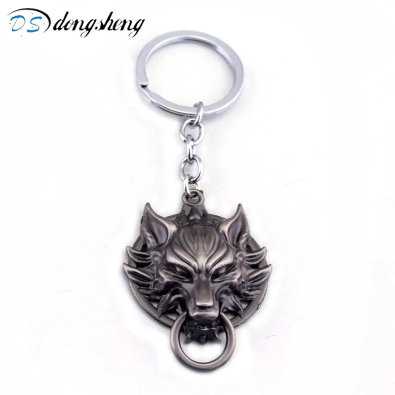 

dongsheng Fashion Jewelry Game The Wild Hunt 3 Key Chain Gamehe Wizard wolf head pendant Keychain Keyring for Women Men-30