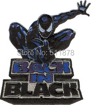 

4" Spiderman Back in Black Marvel Comics TV Movie Uniform sew on iron on patch applique badge emblem party favor gift