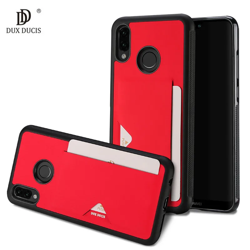 

DUX DUCIS PU Leather Wallet Case For Huawei P20 Lite 5.84 inch Luxury TPU Credit Card Case Cover for Huawei Nova 3E Phone Etui