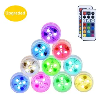 

Remote Controlled RGB Submersible Light Battery Operated Underwater Night Lamp Vase Bowl Outdoor Garden Wedding Party Decoration