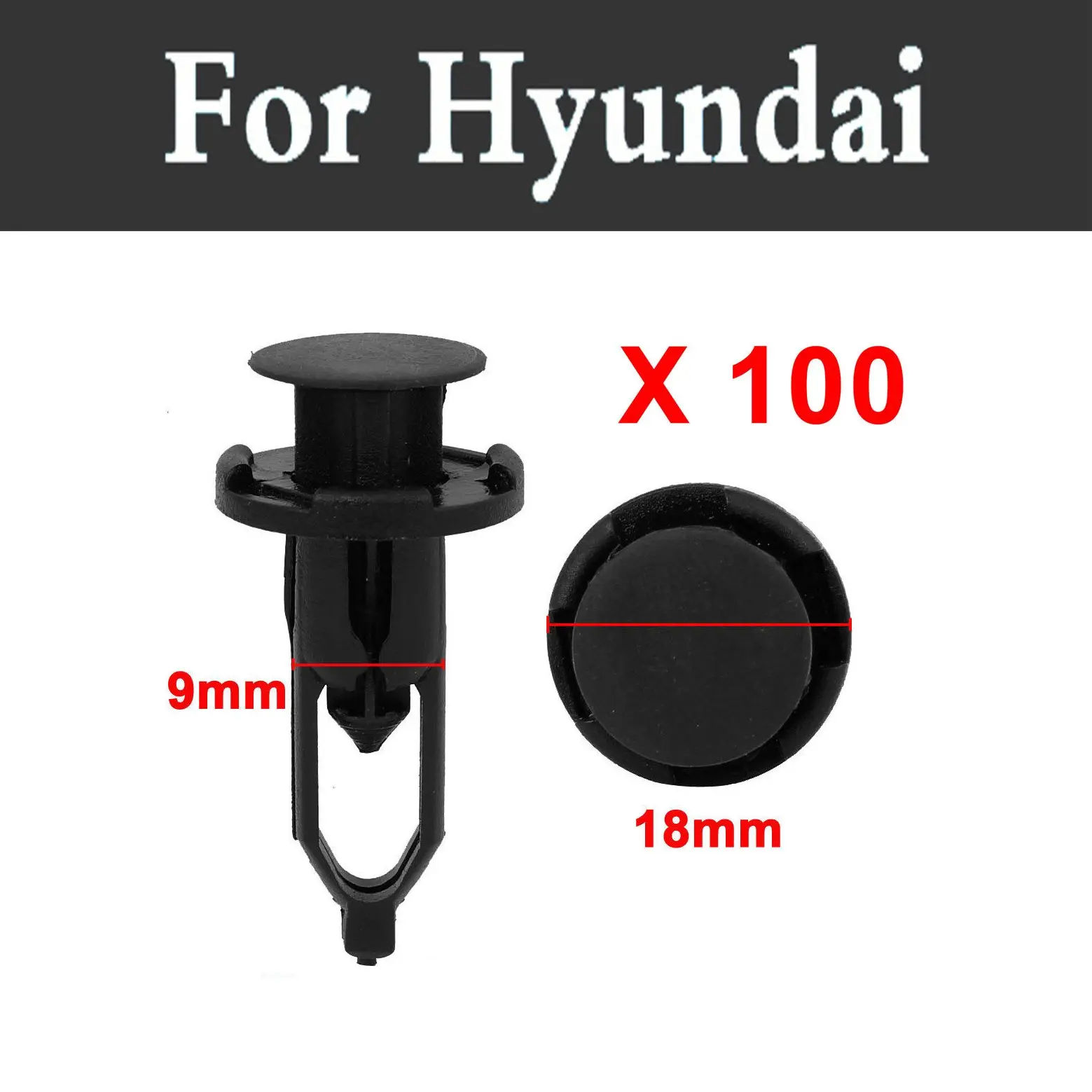 100Pcs Car Styling Door Rivet Trim Flaps Plastic Automotive Screw For