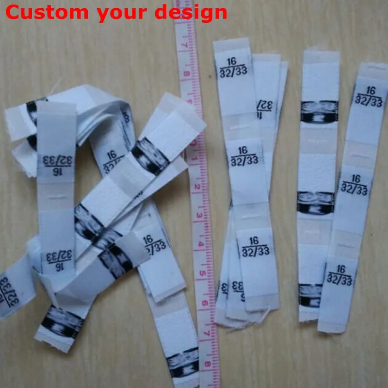 1 2 cm 3 cm custom white woven cloth size label white garment flag custom size label