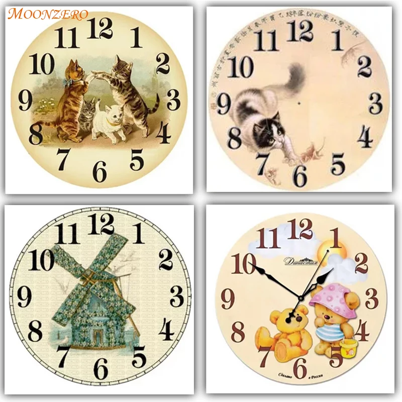 

5D diamond painting series cross stitch 3D full crystal pendant pattern decorative clock Diy mosaic home pendant