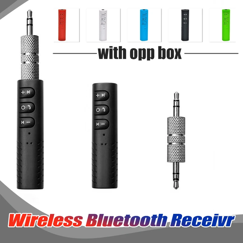 100 шт./лот 3 5 мм мини беспроводной Bluetooth приемник комплект авто AUX аудио адаптер с