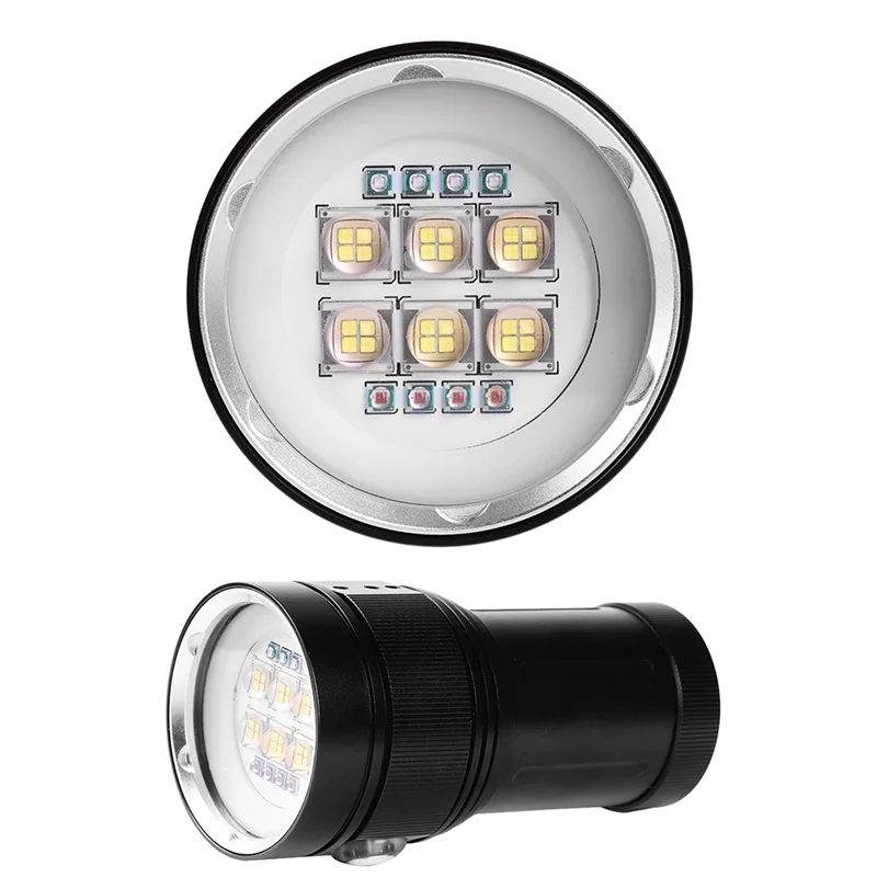 

Waterproof scuba Diving 18650 Flashlight Torch light lamp For Diving Underwater Photographing Video