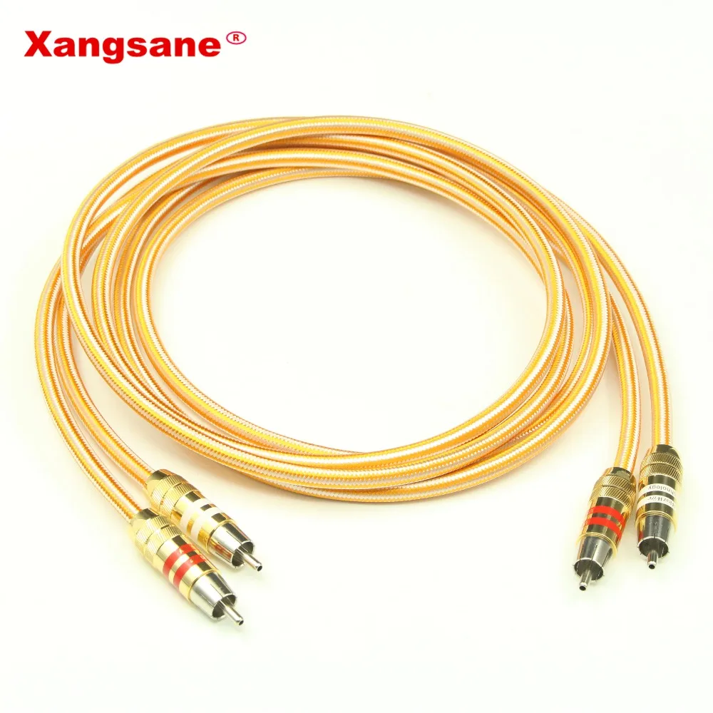 

Xangsane Silver plated wire HIFI Audio Signal Line RCA-RCA Connection audio cables