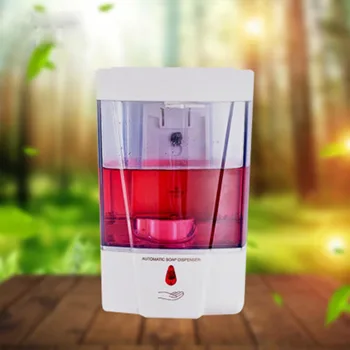 

Wall-Mounted Plastic Soap Dispenser Purple Infrared Automatic Soap Dispenser Automatic Hand Sanitizer Soap Dispenser