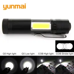 YUMMAI 1000LM XPE Q5 светодиодный фонарик Penlight лампы факел Пеший Туризм