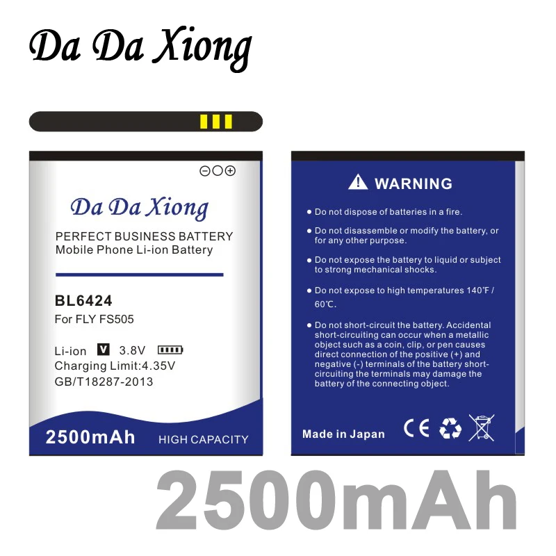 Литий-ионный аккумулятор DaDaXiong BL6424 2500 мАч для Телефона FLY FS505 Nimbus 7 | Мобильные