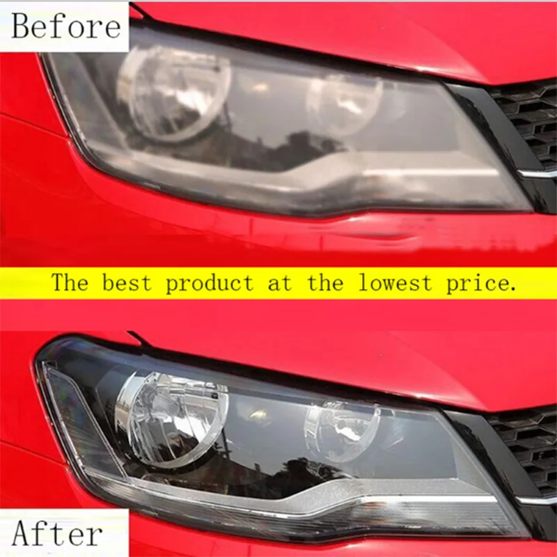 Visbella adhesive and Sander Paper Car Head Light lamp Clean Plastic Lens Restore Renew Polish Cleaner paste Kit Car HeadLight 