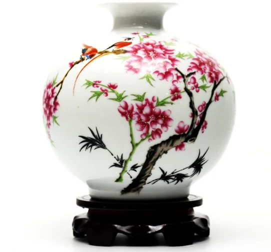 

Creative Antique Small Vase Jingdezhen Ceramics Home Living Room Chinese Modern Decorative Crafts Wine Cabinet Decoration Vase 9