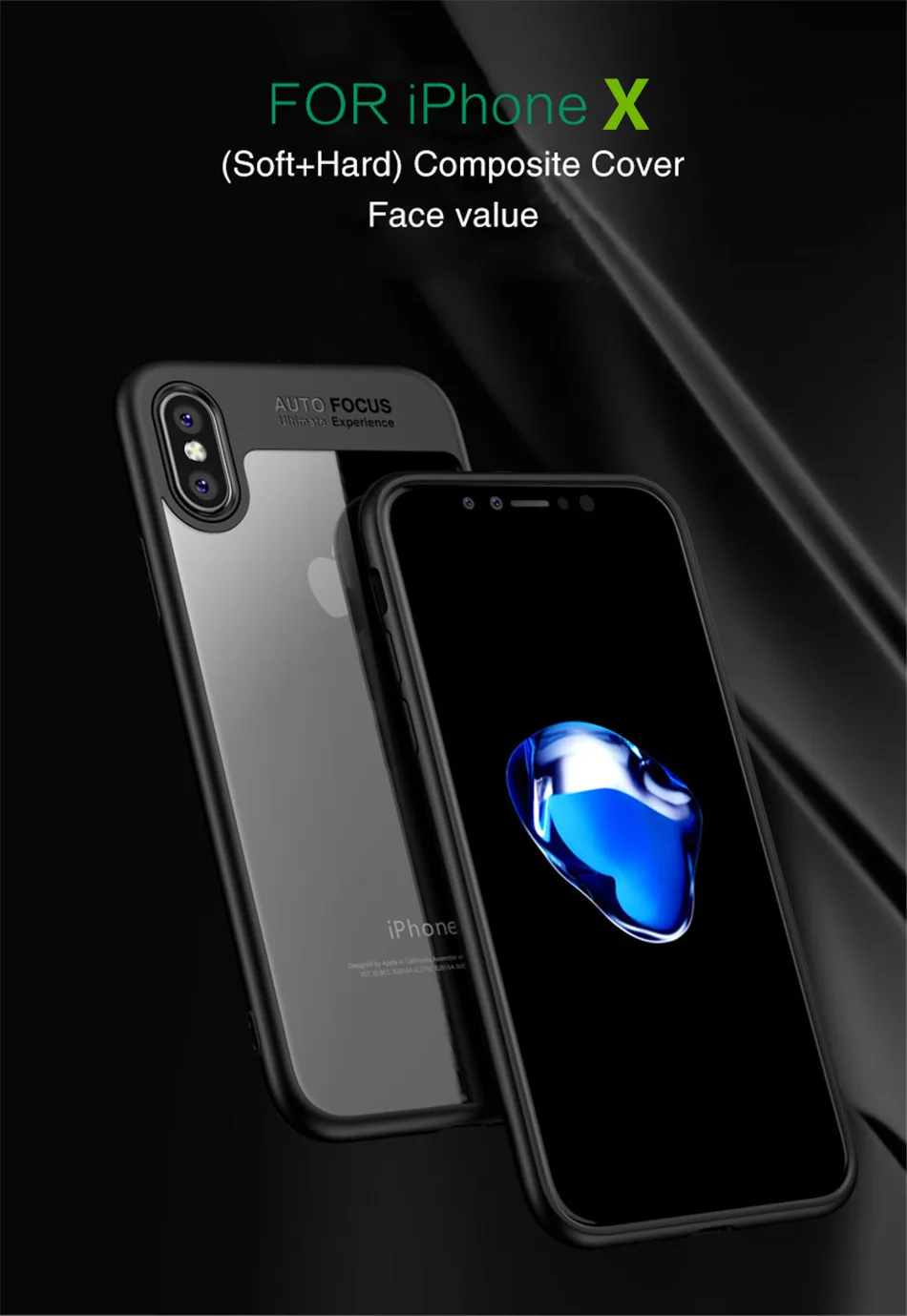 !ACCEZZ Luxury Soft TPU Silicone Phone Case For Iphone X 8 7 6 6S Plus Ultra-thin Clear Transparent Protective Back Cover Shell (8)