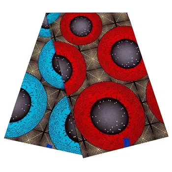 

Colourful Circle Ankara sewing fabric For Dress Suit Headwear 2019 New Nigerian Wax Cloth Fabric African Printed Batik Fabric