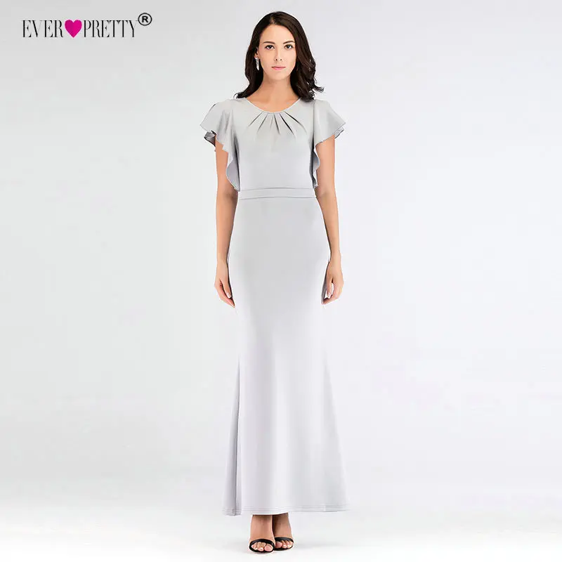 

Mermaid Long Prom Dresses 2018 Ever Pretty Elegant Grey Formal Party Gowns New Robe De Soiree Longue vestido de formatura longo