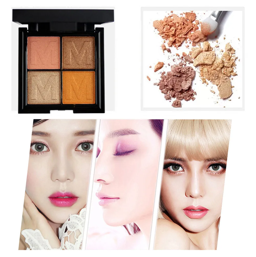4 Color Ladies Cosmetics Waterproof Lasting Pearls Eye Shadow Plate maquiagem profissional completa 40* 4 Color Ladies Cosmetics Waterproof Lasting Pearls Eye Shadow Plate maquiagem profissional completa 40*