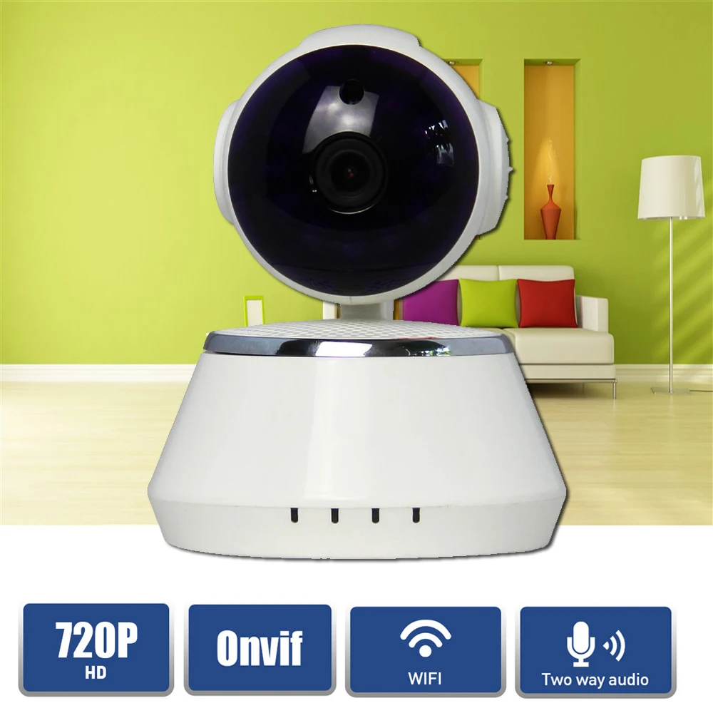 Home Security 720P HD Mini P2P IP Camera 1MP Wireless Wifi Pan/Tilt Two Way Audio Video Camera Onvif Night Vision CCTV System wireless ip camera wifi onvif two way audio pan tilt ir night vision home surveillance video security camera cctv network ip cam