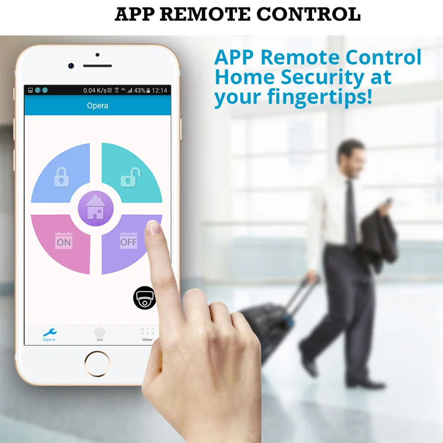  KERUI W18 GSM WIFI Connection Family Safety Alarm System Tamper Function Mobile APP Control Voice C