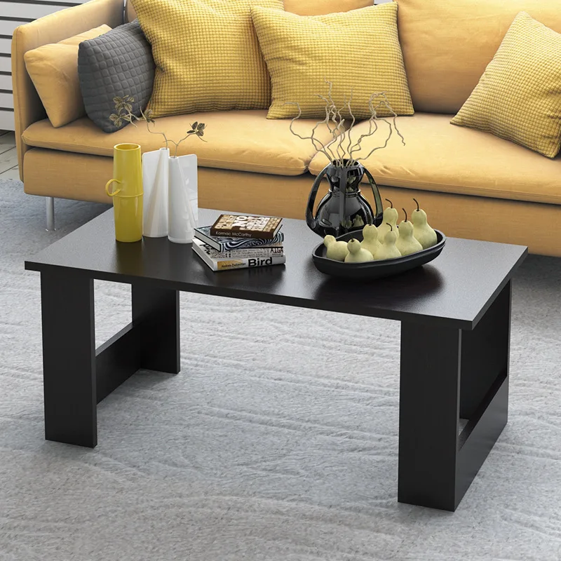 Creative Modern Coffee Table Simple Wooden Tea Table Multi-functional Rectangular Desk 100*50*41.5cm Living Room Furniture