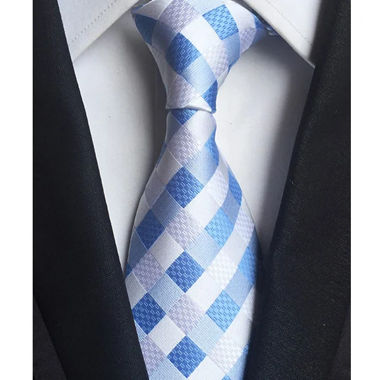 YISHLINE, завод, 8 см., галстук в клетку, в полоску, жаккардовый, классический, для мужчин, на шею, галстуки, свадебные, вечерние, Gravatas, для жениха, шелковый галстук - Цвет: WB01